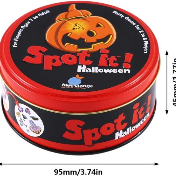 Table Game Tin Box Spot It On The Road  Card Game Friends Party Card (Halloween) - Picture 7 of 9